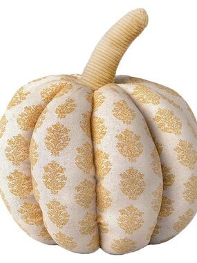 Threshold Yellow & Cream Pumpkin Pillow Fall Decor Cozy Accent